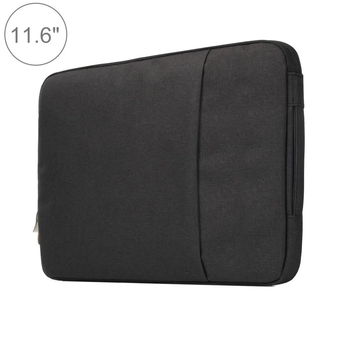 Universal Denim Laptop Case for 11.6 Notebooks - Portable and Stylish - Fits Macbook Air - 32.2x21.8x2cm - Black