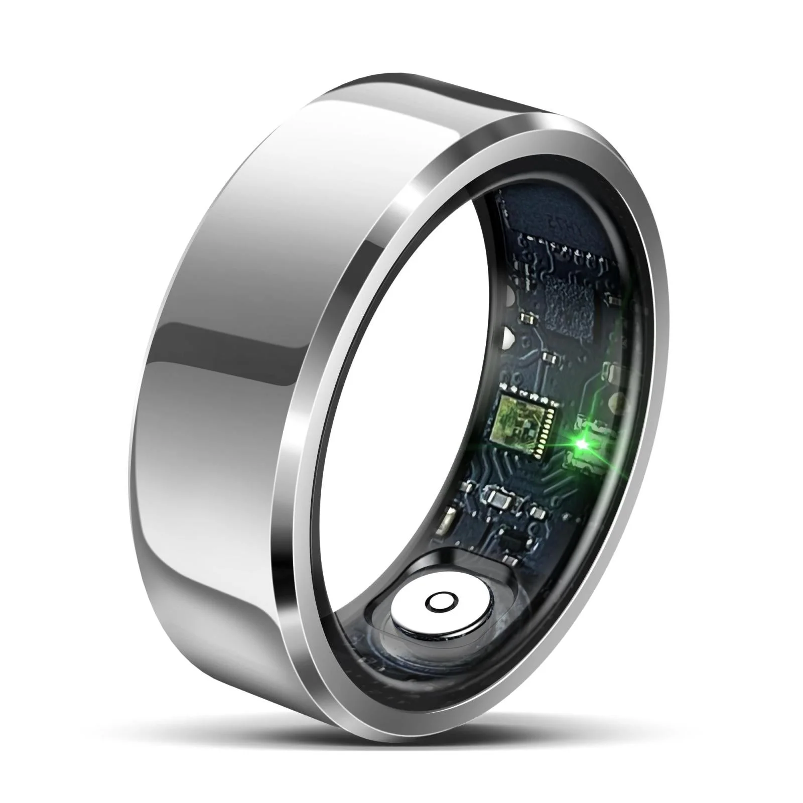 Smart Ring R6 Size 8 Heart Rate Oxygen Sleep Monitor - White