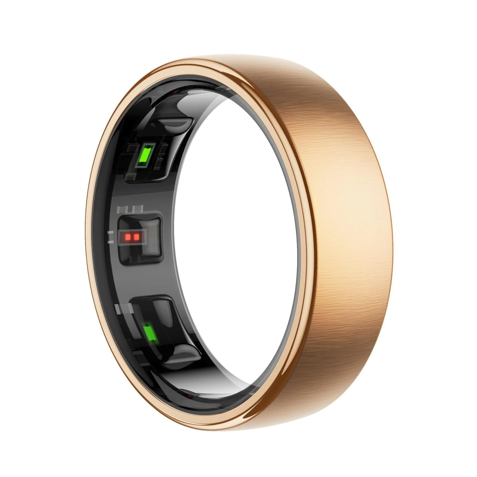 Smart Ring R10 Size 7 Heart Rate Blood Oxygen Sleep Sports - Gold