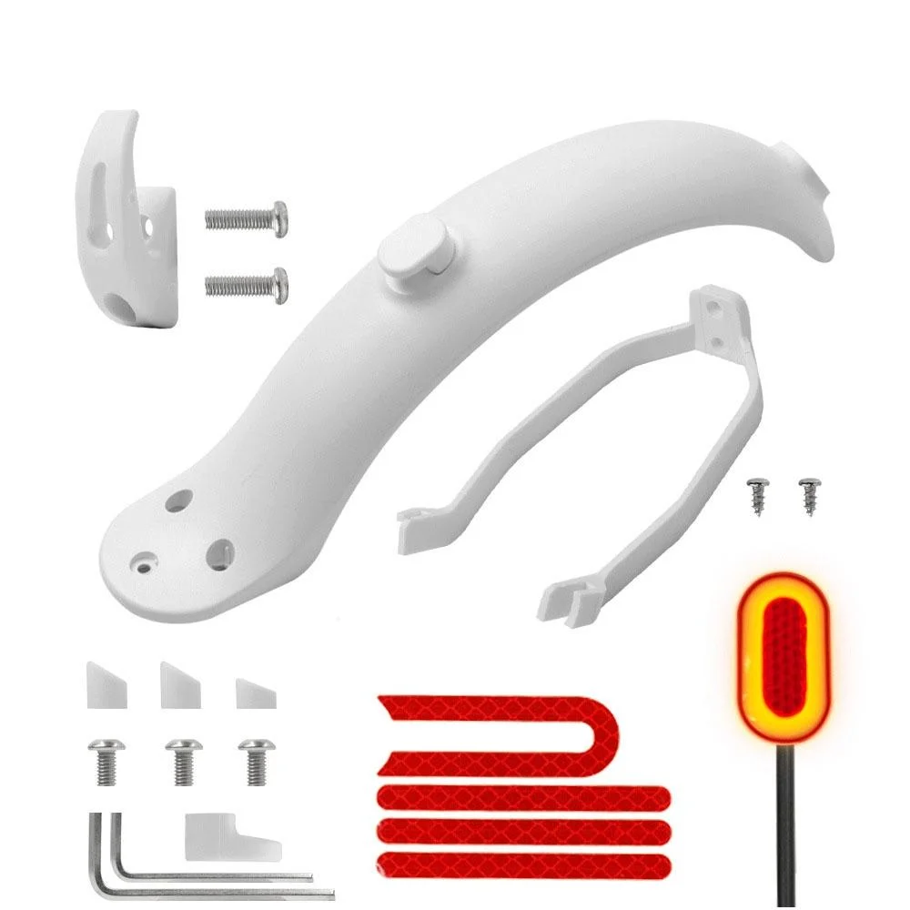 Xiaomi M365 Rear Fender Shock Absorber Bracket Cover for Electric Scooter - White