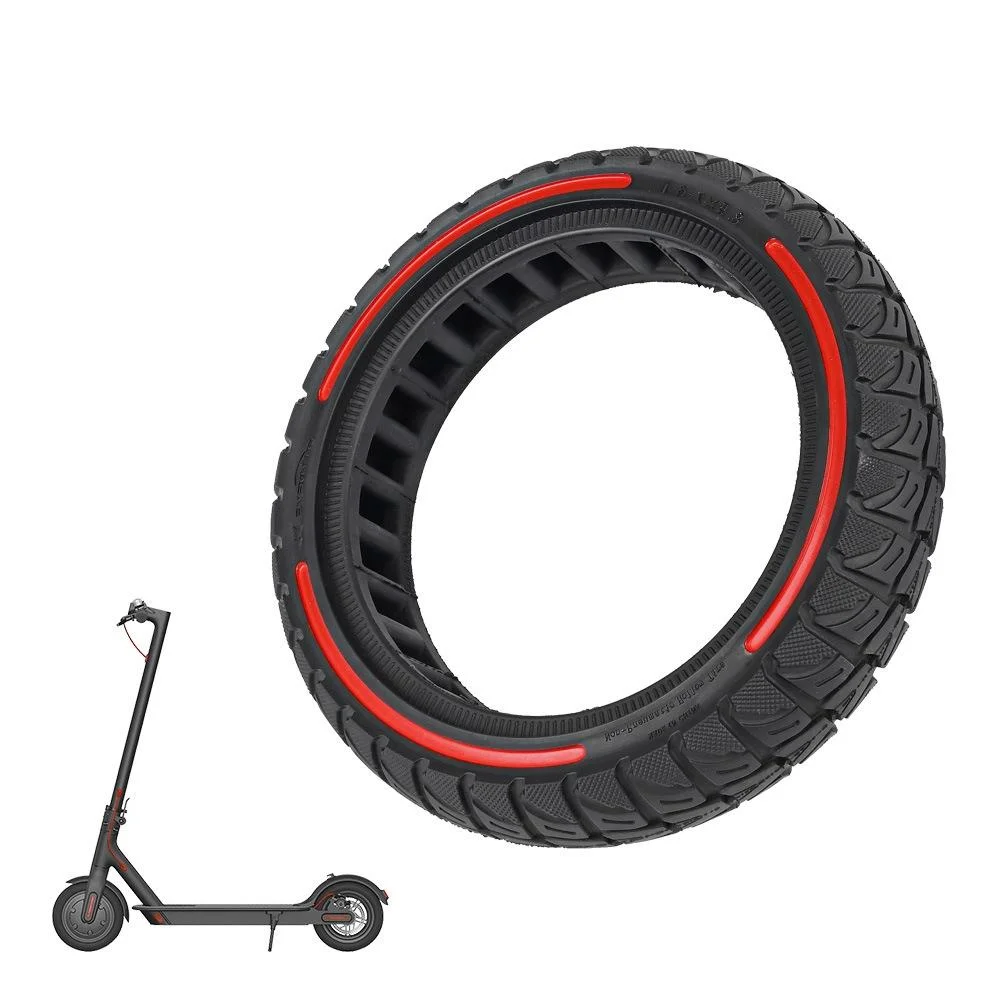 Colourful 8.5 x 2 Inch Honeycomb Tires for Xiaomi M365 / Pro / Pro 2 / 1s / Lite - Off-road Flick - Red