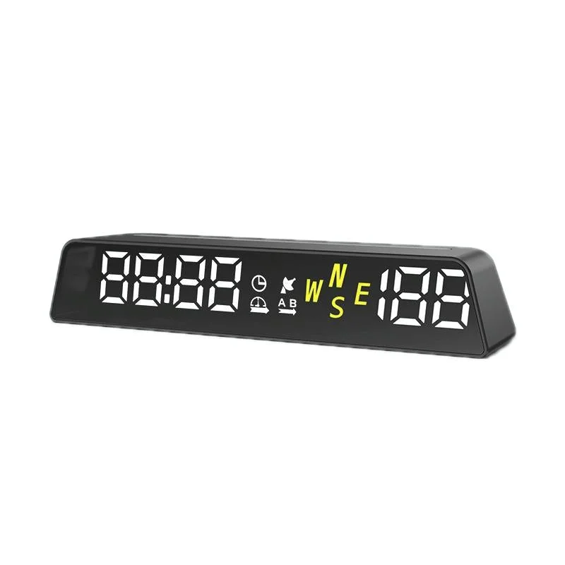 Usb Powered Hd Vehicle Altitude Meter Hud Display - White