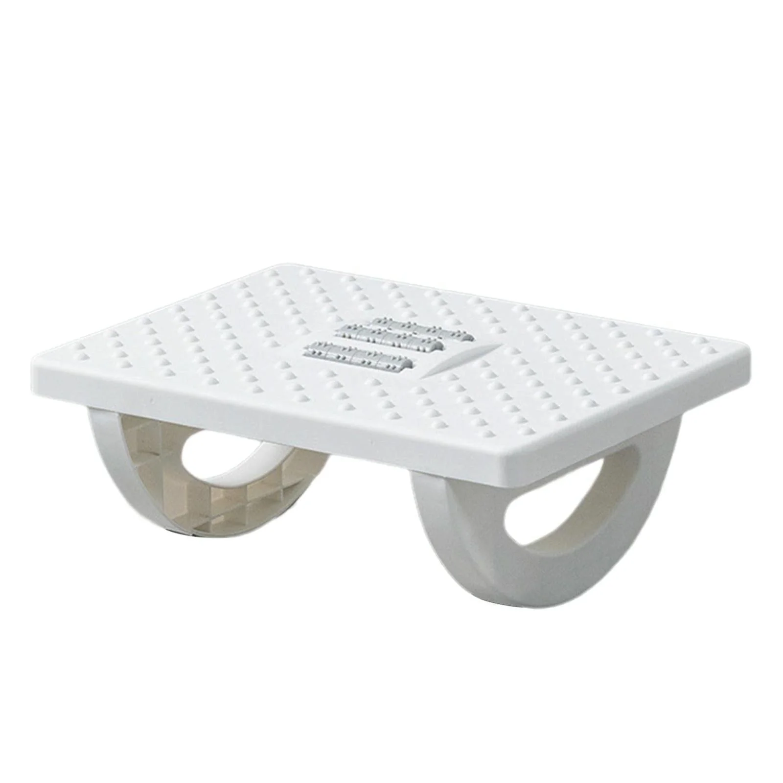 Under Desk Footrest Ergonomic Step Stool For Office Comfort - White
