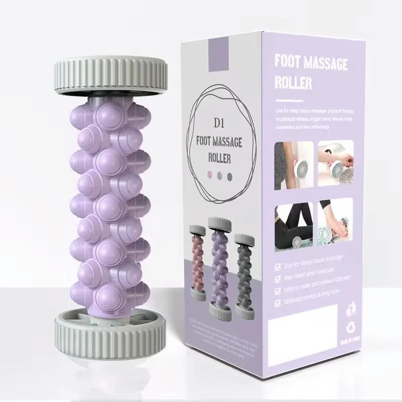 Plantar Fascia Roller For Home Fitness Muscle Relaxation Tool - Purple