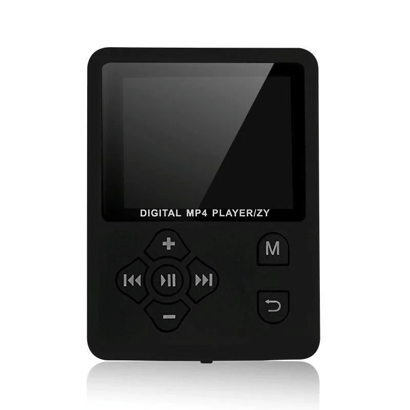 Lossless Mp4 Player With Synchronized Lyrics Cross Button Style - Black