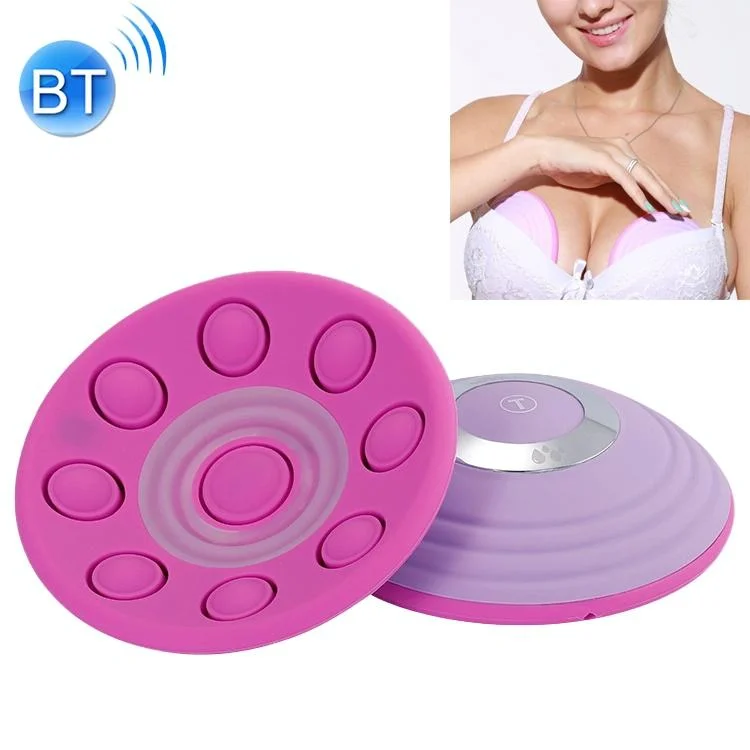 Anti-Sagging Bluetooth Breast Massager Remote Control Purple