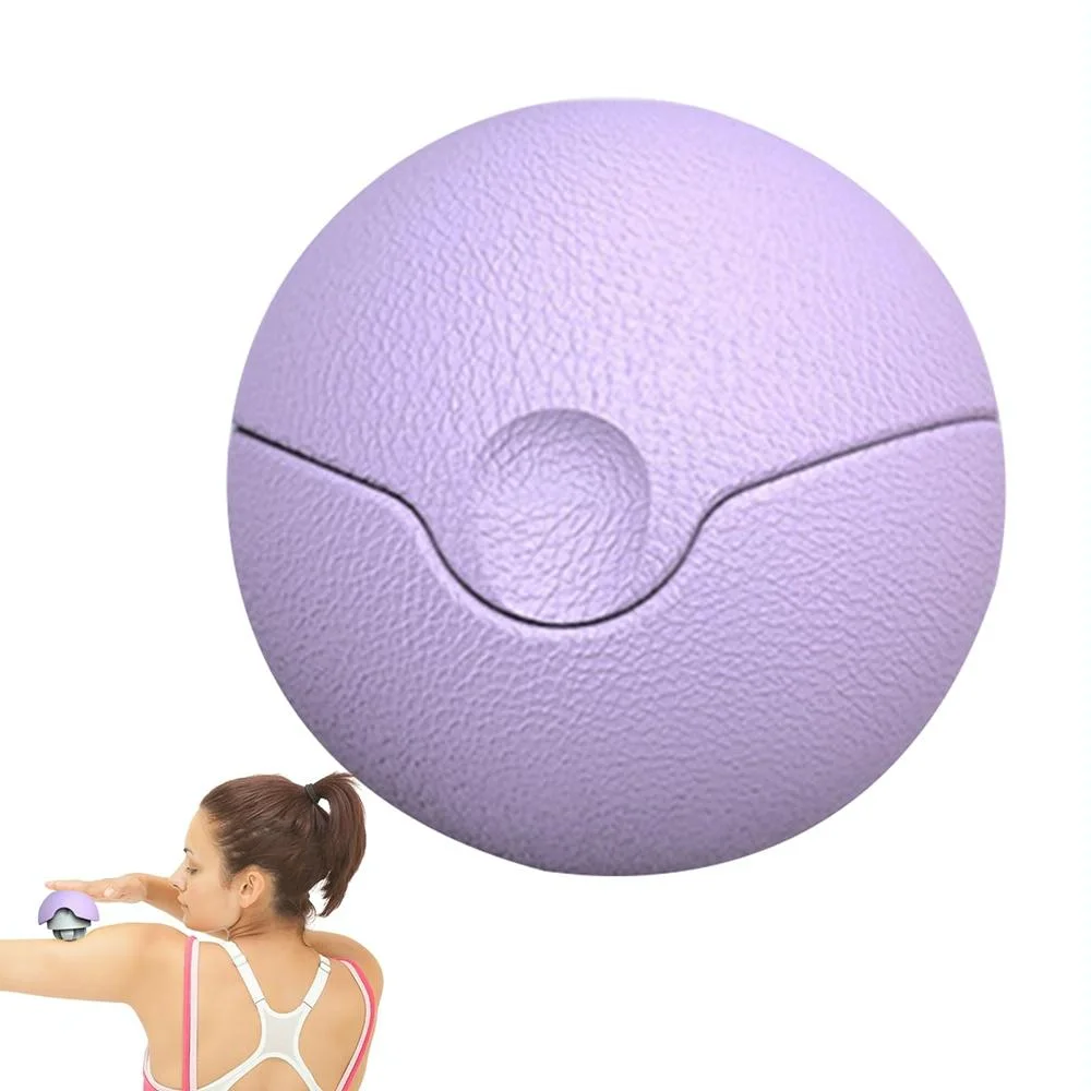 3-In-1 Fitness Yoga Massage Ball Cervical Meridian Massager - Purple