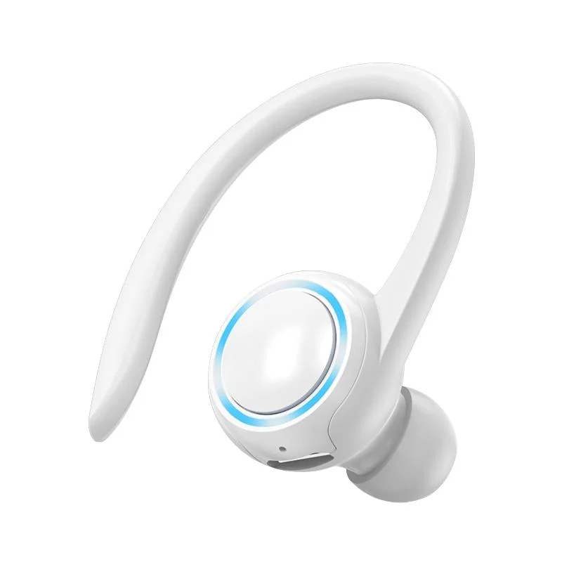 Wireless Hanging Ear Sports Earphone with True Sound - White