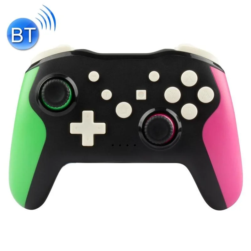 Wireless 6-axis Gamepad for Switch Pro - Black Green Purple
