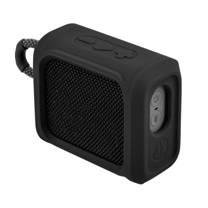 Portable Silicone Speaker Cover with Strap for Jbl Go3 - Black