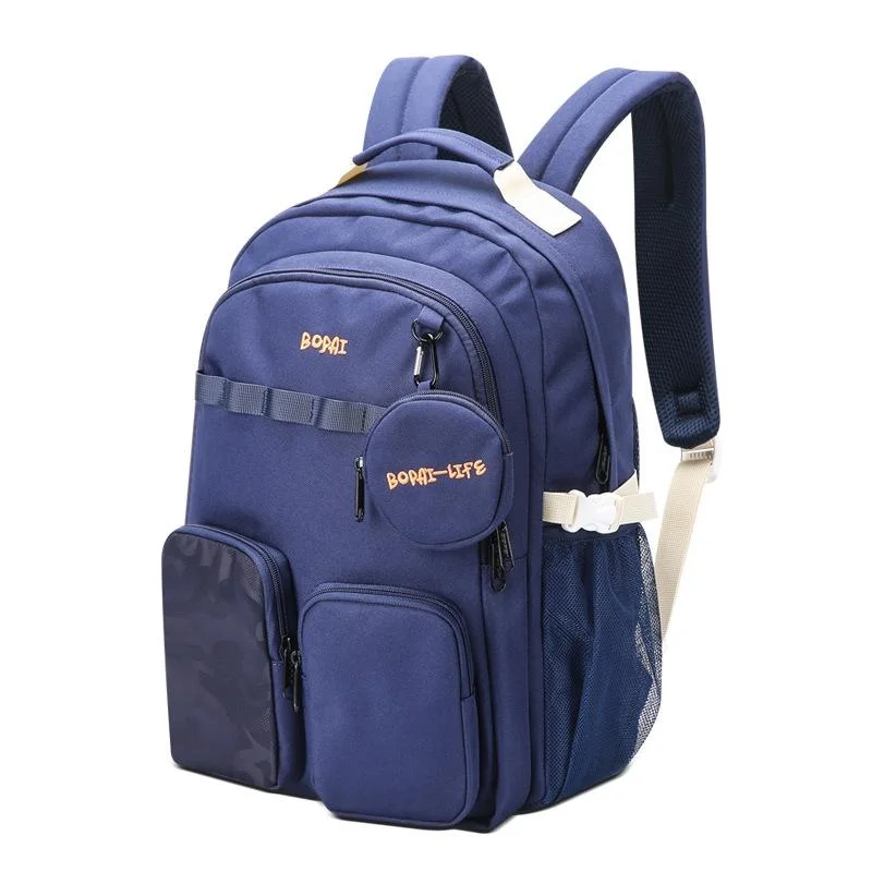 Lightweight Canvas Backpack - Compact and Durable - Deep Blue 2