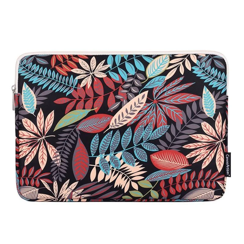 Portable 14 Tablet Bag - Waterproof Nylon Multi-function - Black And Red