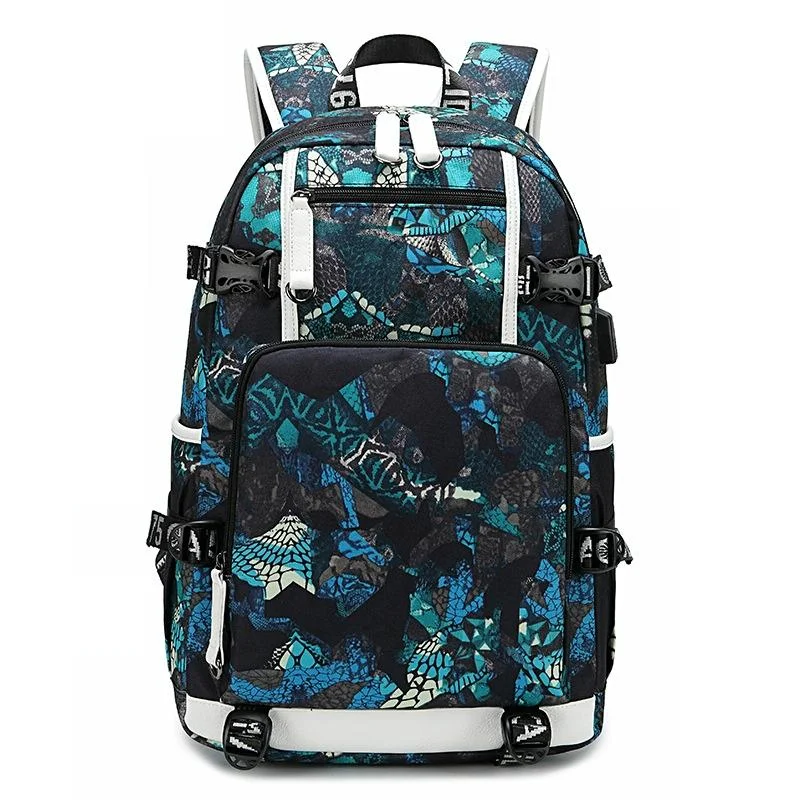 Student Thermal Backpack - Lightweight & Durable - Printed Blue