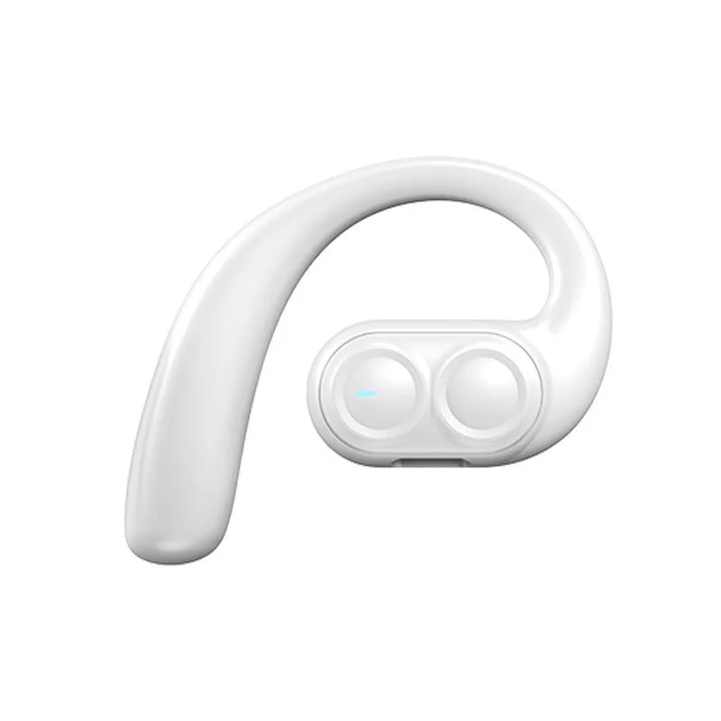 Wireless Dual Speaker On-ear Bluetooth Earphone - Single Ear - White