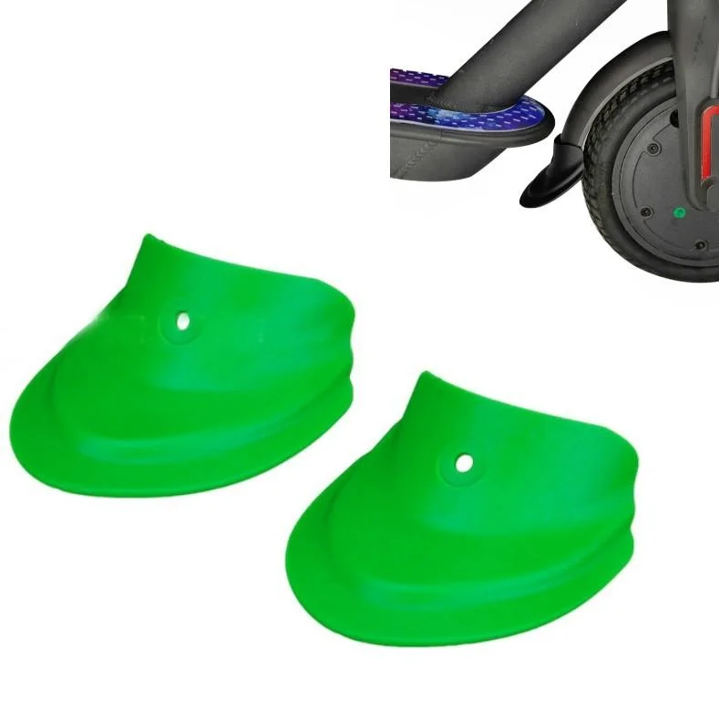 3 Pairs Scooter Fender Set for Xiaomi M365 / Pro - Front & Rear Rubber Fishtail Accessories - Mudguard Green