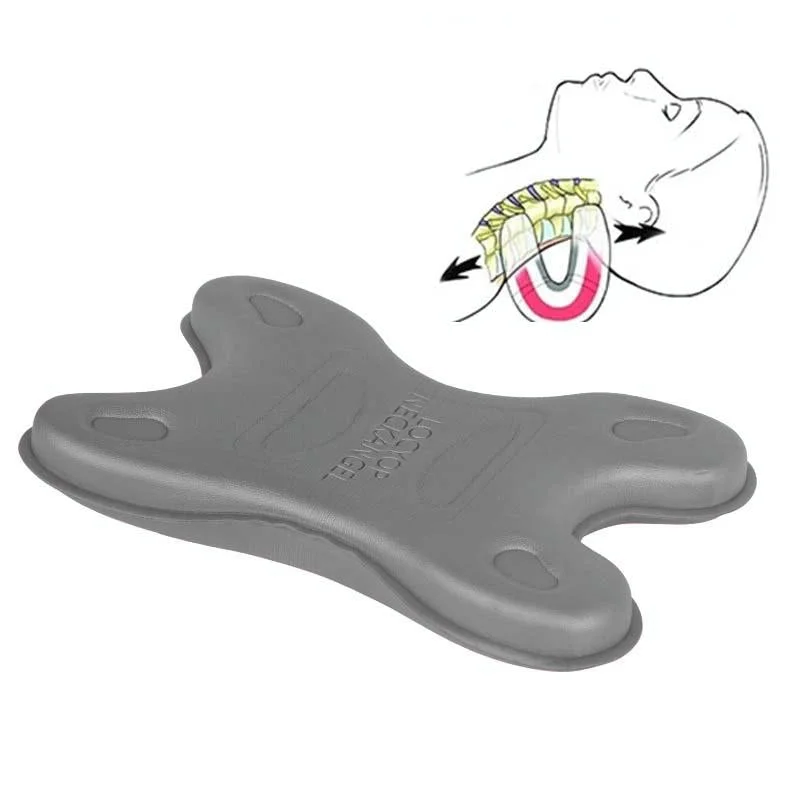 Portable Neck Pillow For Cervical Spine Stretching Massager Orthosis - Gray