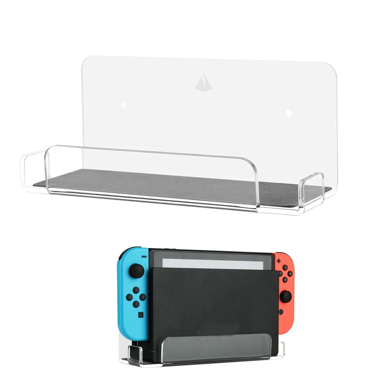 Nintendo Switch Console Wall Mount Storage Rack - Transparent