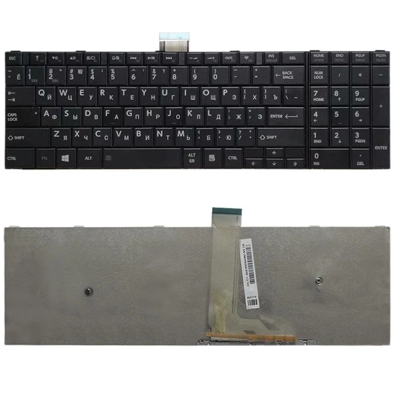 Russian Keyboard for Toshiba Satellite C50 / C55 Series - Black