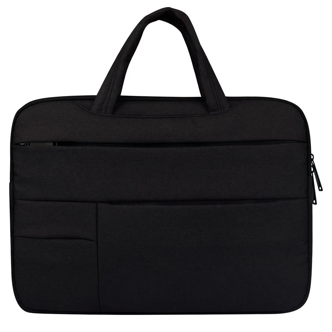 14 Inch Laptop Tablet Bag With Multiple Pockets And Soft Handle - Black