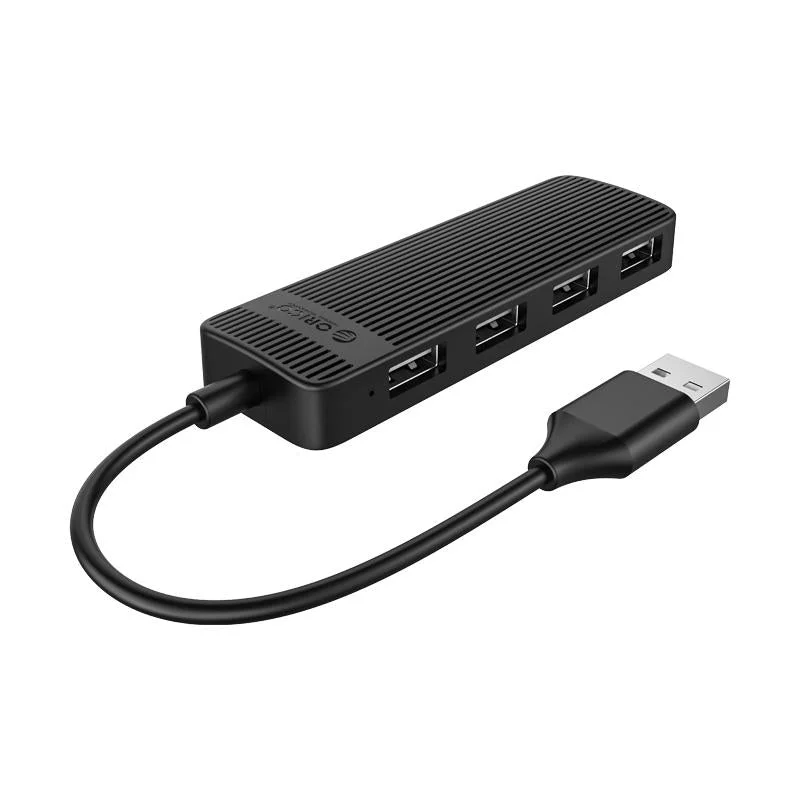 High-Speed 4-Port Usb 2.0 Hub 480Mbps - Black