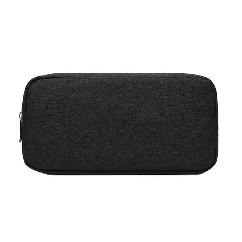 Versatile Headphone Charger & Data Cable Storage Bag - 23 x 11.5 x 5.5cm - Black