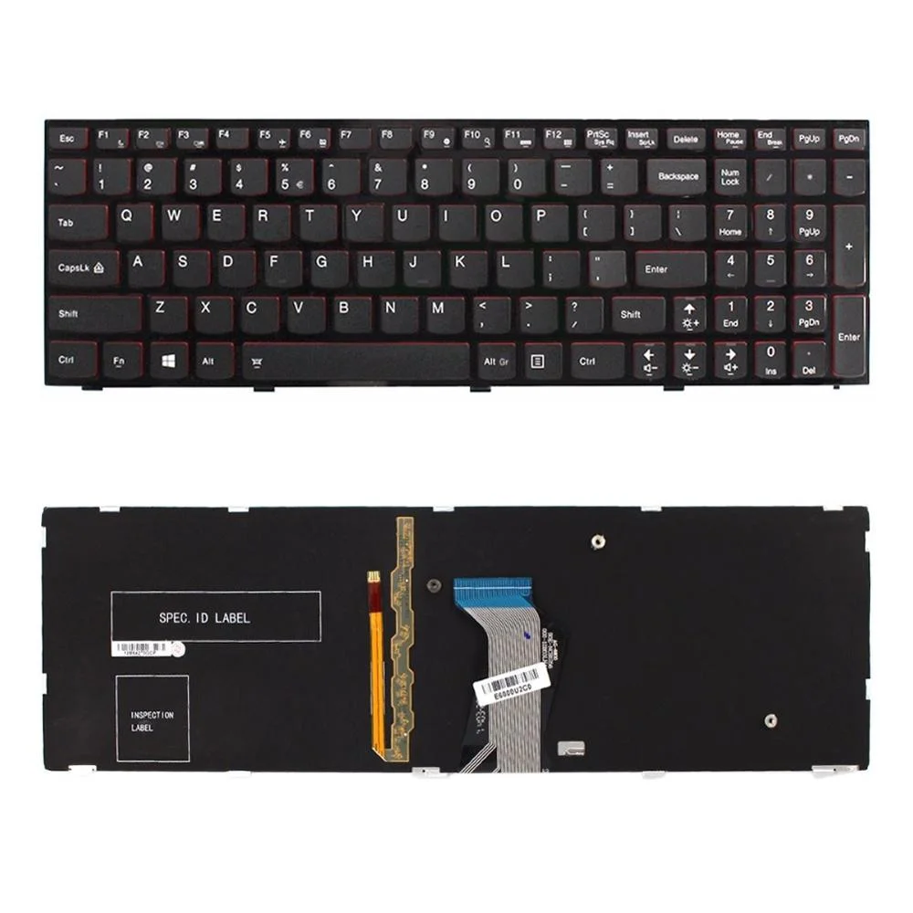 Backlit us Keyboard for Lenovo Y500 / Y510p / Y590 - Black