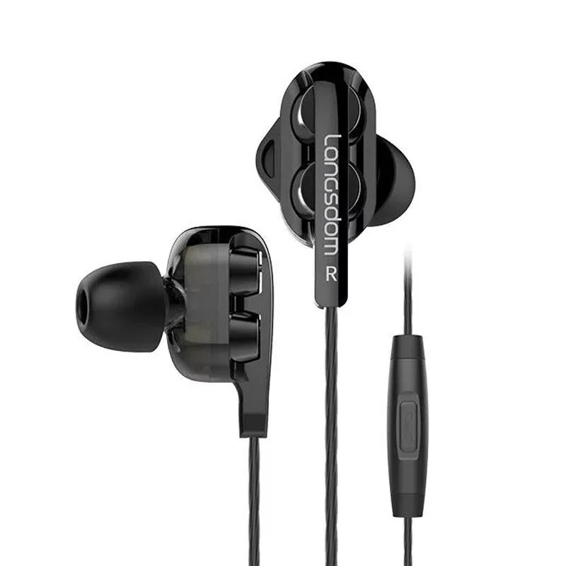 Black Double Moving Coil Wheat Headset