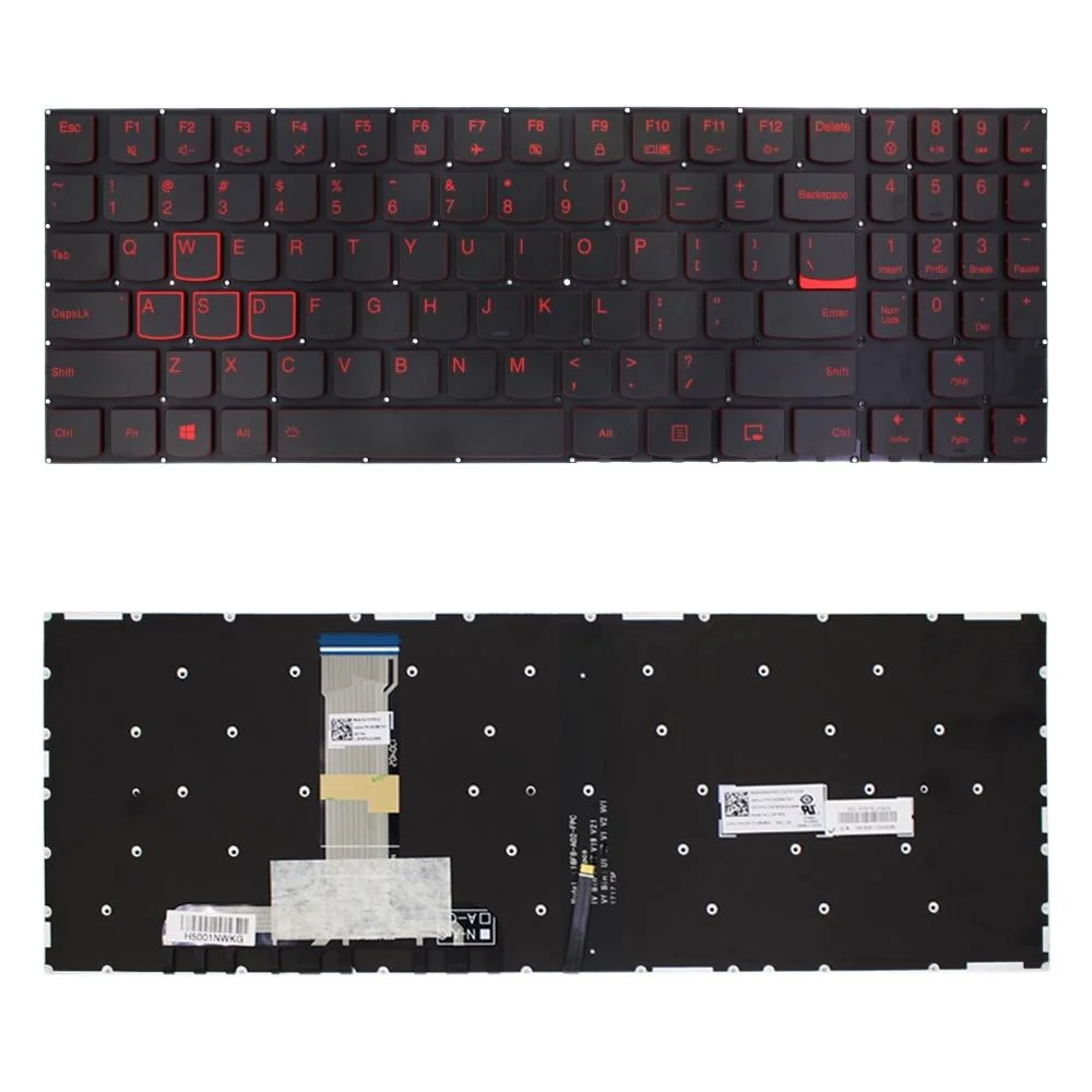 Backlit us Keyboard for Lenovo Legion Y520 / Y720 / R720 - Black