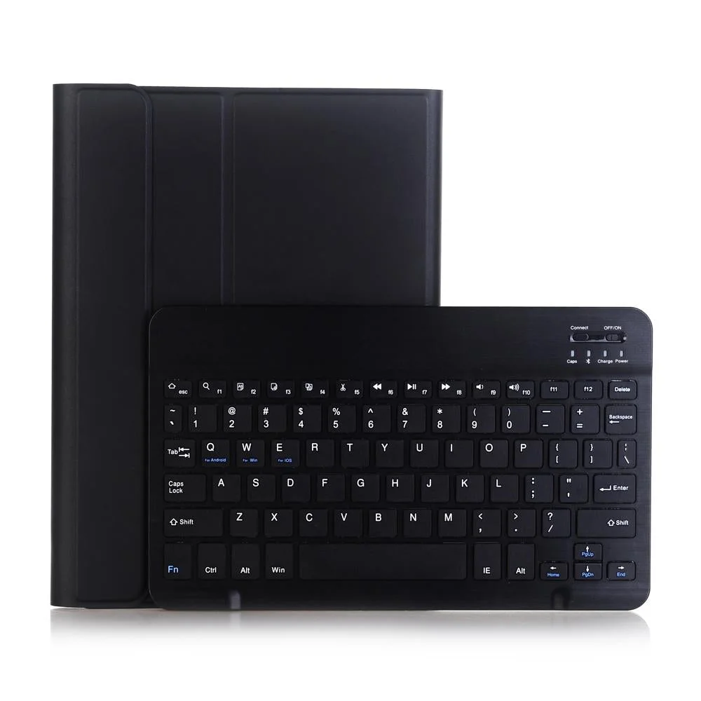 10.2 Ipad Bluetooth Keyboard Case With Stand - Ultra-Thin & Detachable - Black