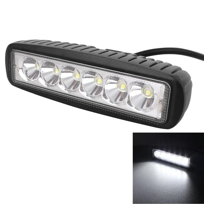 18W Epistar 6 Led Car Work Lamp Bar Light Waterproof Ip67 Dc 10 - 30V - 1440Lm