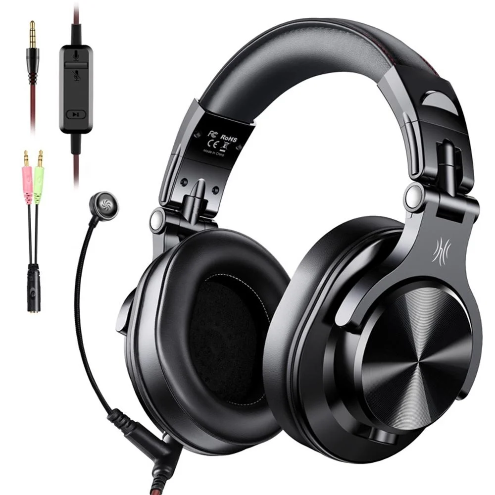 Noise-Cancelling Headset With Mic - Black