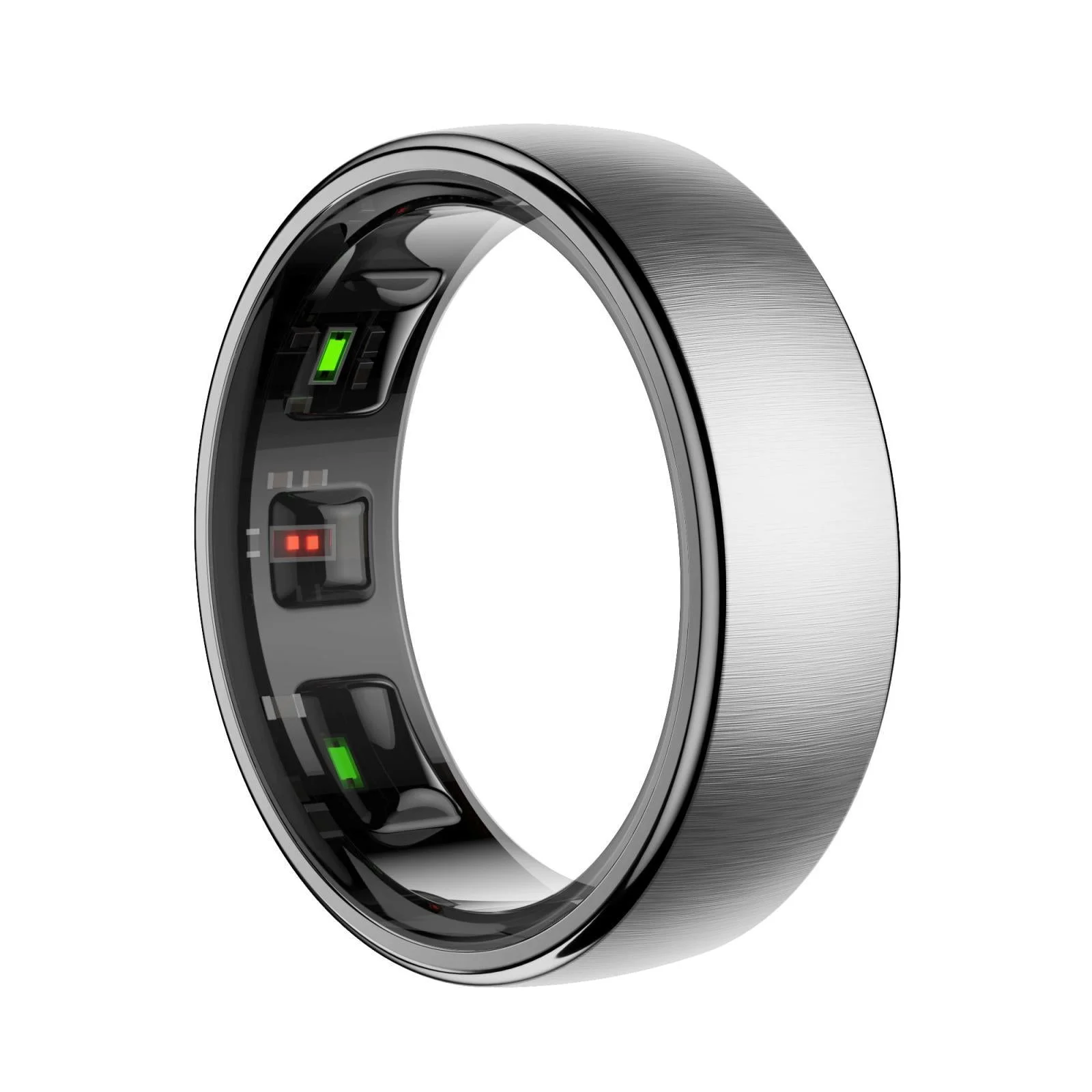 Smart Ring R10 Size 7 Heart Rate Blood Oxygen Sleep Sports - Silver