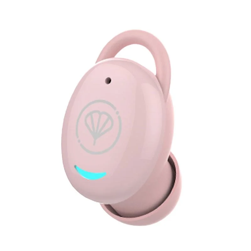 Mini Invisible Bluetooth Earphone - Single Ear Stereo Wireless - Pink