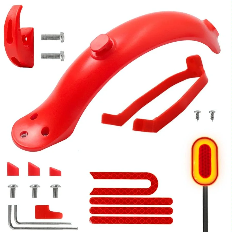Xiaomi M365 Rear Fender Shock Absorber Bracket Cover for Electric Scooter - Red