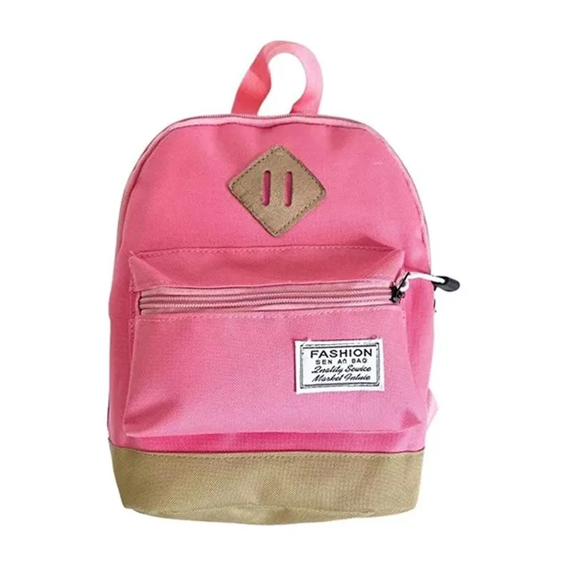 Kindergarten Kids' Simple Shoulder Bag - Minimalist Design - Pink
