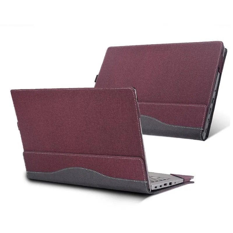 Protective Leather Case For Hp Envy X360 13-Ag Ar - Anti-Fall - Wine Red