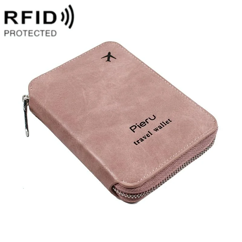 Rfid-blocking Travel Document Pouch - Pink