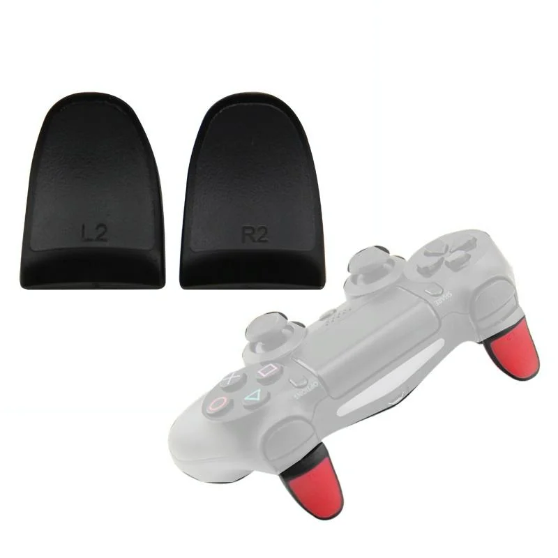 Enhanced L2r2 Buttons for Ps4 Gamepads - 2 Pairs - Black