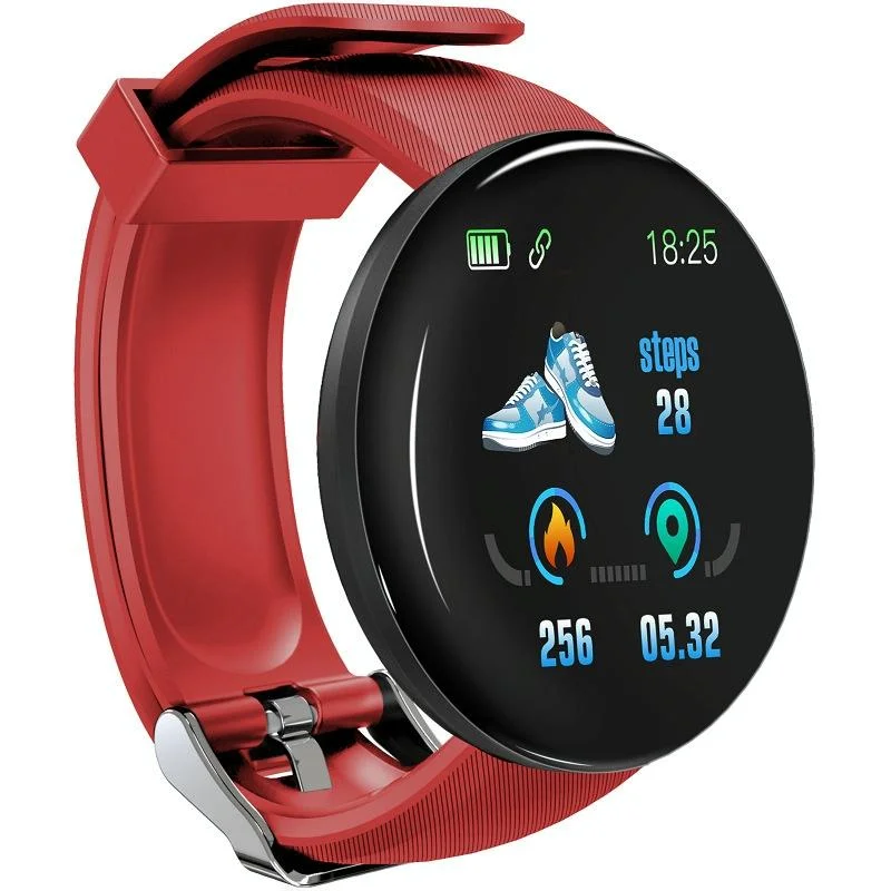 Smart Watch With Call Reminder And Health Monitoring - Waterproof - Red