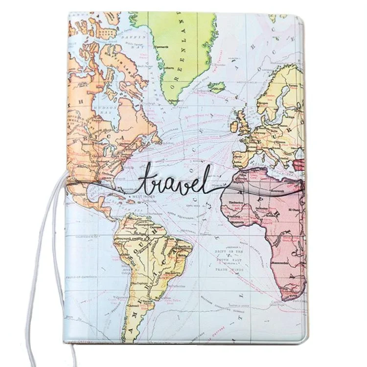 Passport Cover For Travel Abroad 3D Map Design - Ma