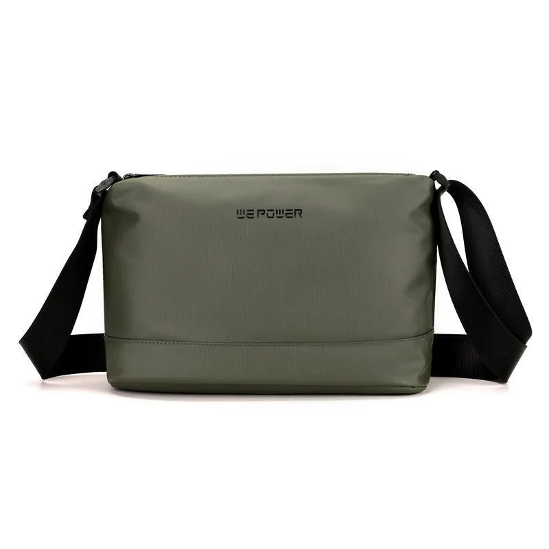 Lightweight Men Shoulder Bag For Commuting - Army Green