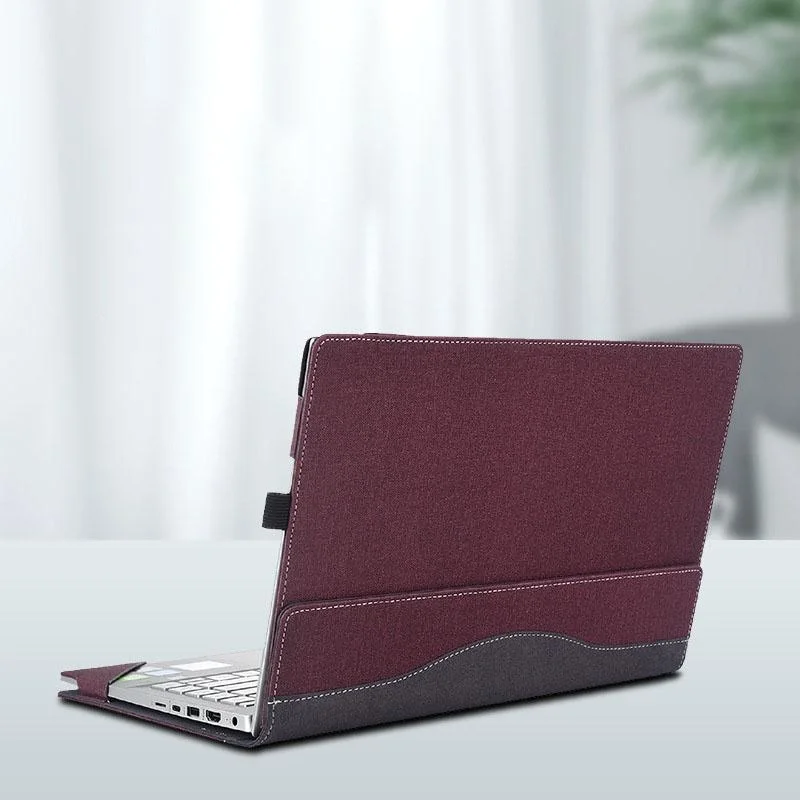 14-Inch Laptop Protective Case For Hp Pavilion - Anti-Drop Design - Wine Red