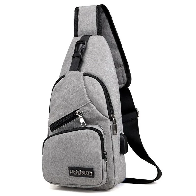 Versatile Men Crossbody Bag For Sports And Everyday Use - Grey