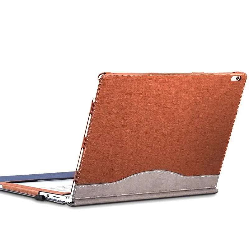 15-inch Protective Sleeve for Microsoft Surface Book 2 in Pu Leather - Business Brown