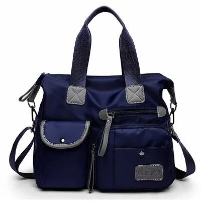 Versatile Oxford Cloth Shoulder Bag for Women - Blue