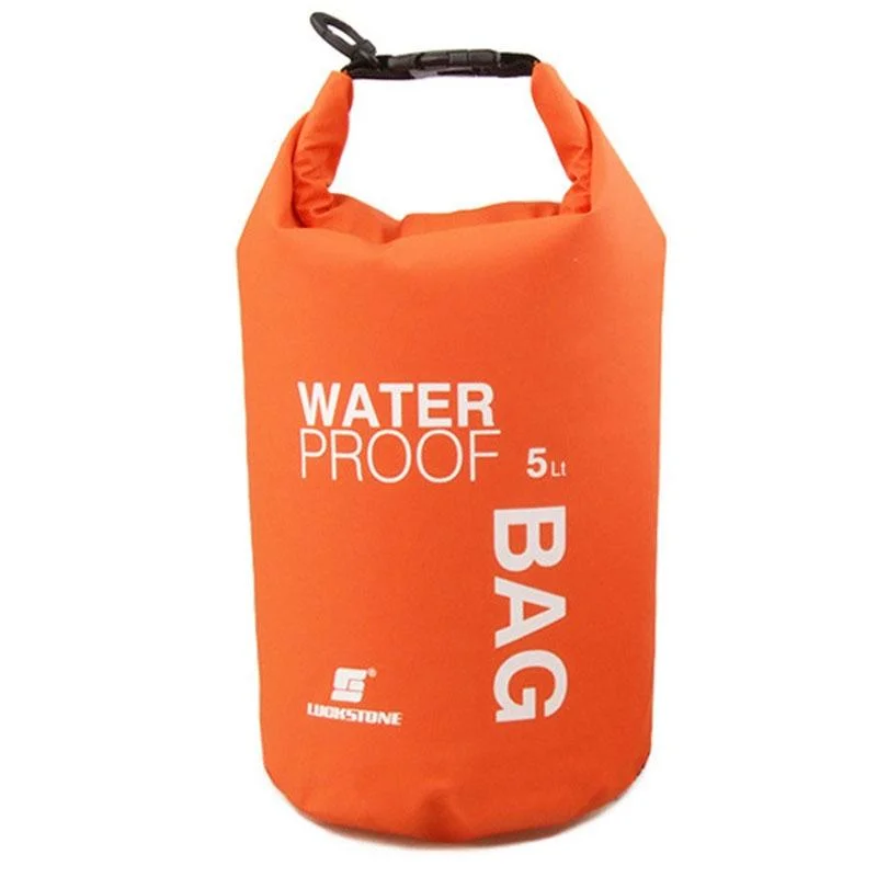 Waterproof Outdoor Swimming Bag Scratch Resistant Fits Most Devices - Orange