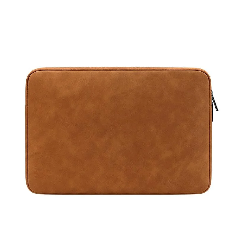 Lightweight Waterproof Lambskin Laptop Sleeve - 13.3 Inches - Yellow