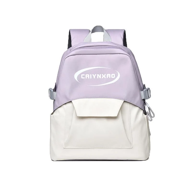 Large Splash Proof Backpack For Outings & School - Purple