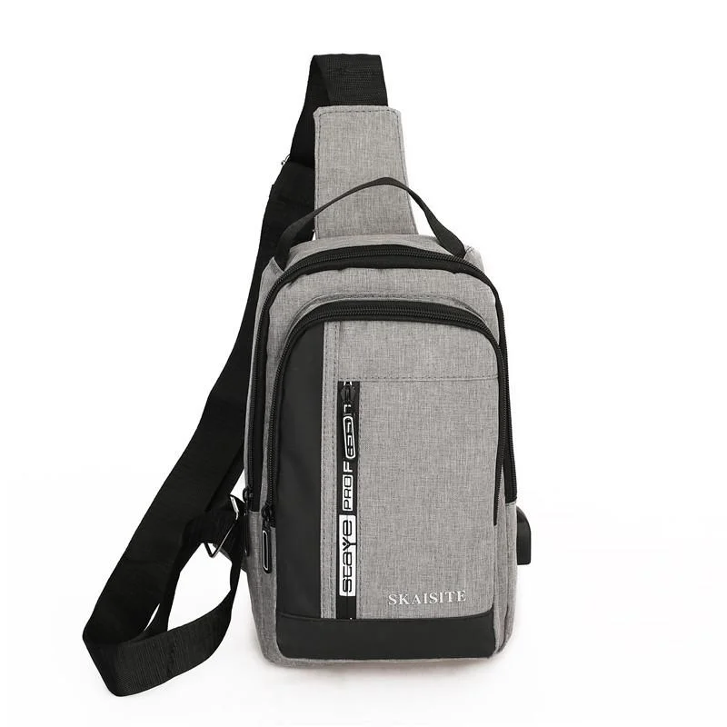 Men Crossbody Bag For Outdoor Sports Leisure - 2-Grey