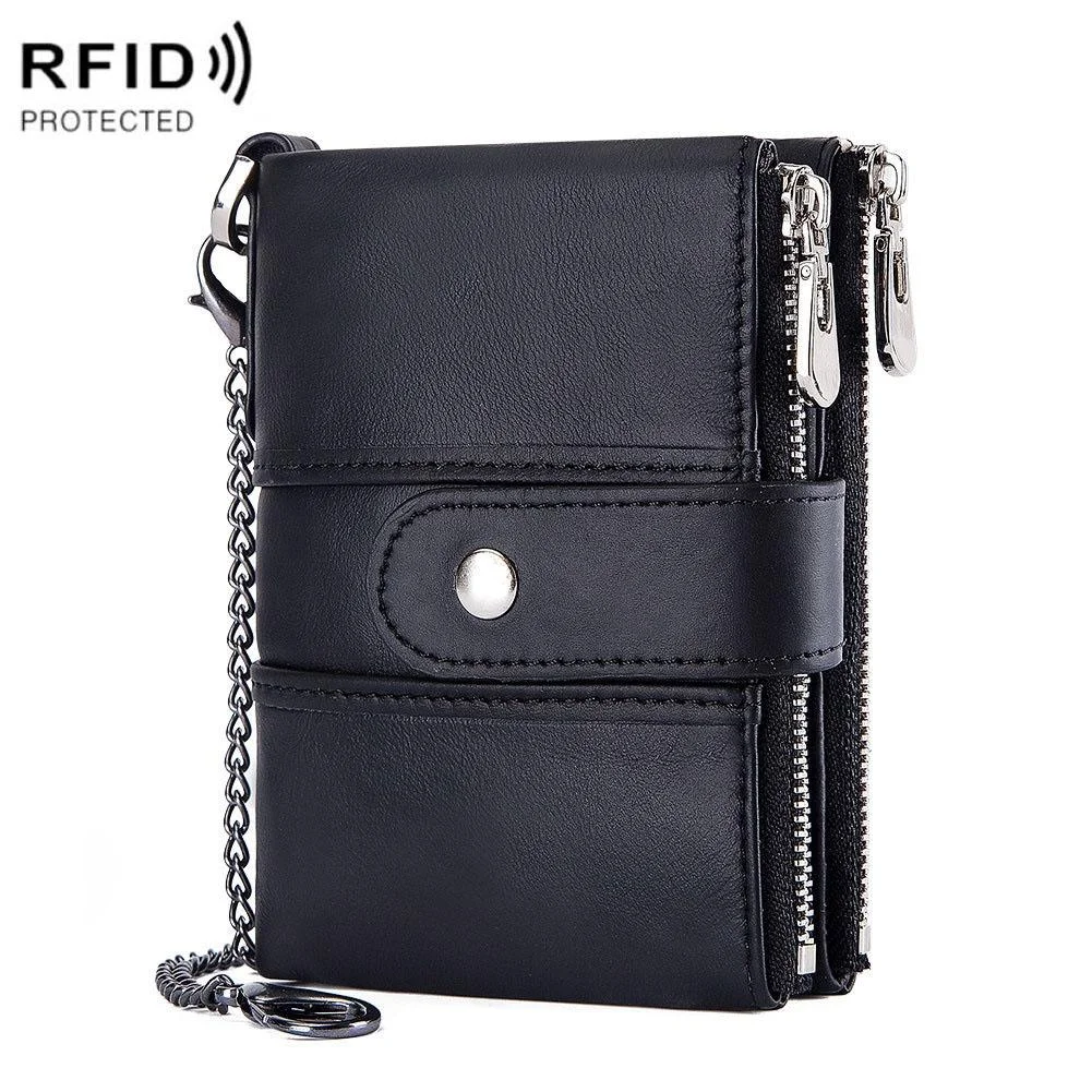 Secure Multi-function Rfid Wallet - Anti-theft - Black
